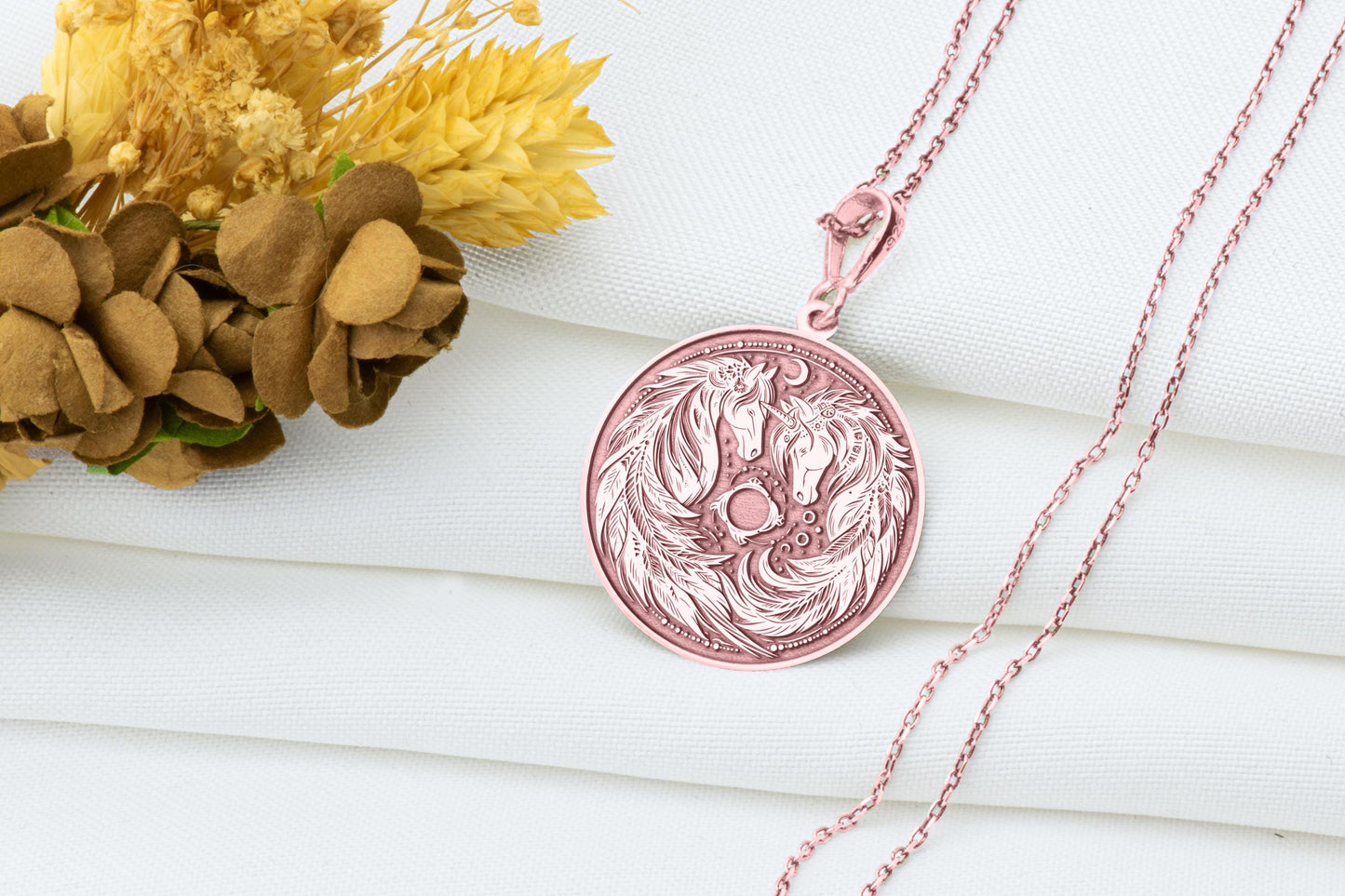 Unicorn Charm Necklace: Mythical Pendant