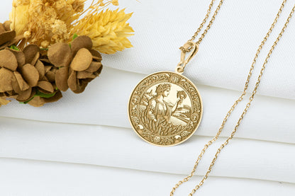 Demeter Pendant: Goddess of Harvest Necklace