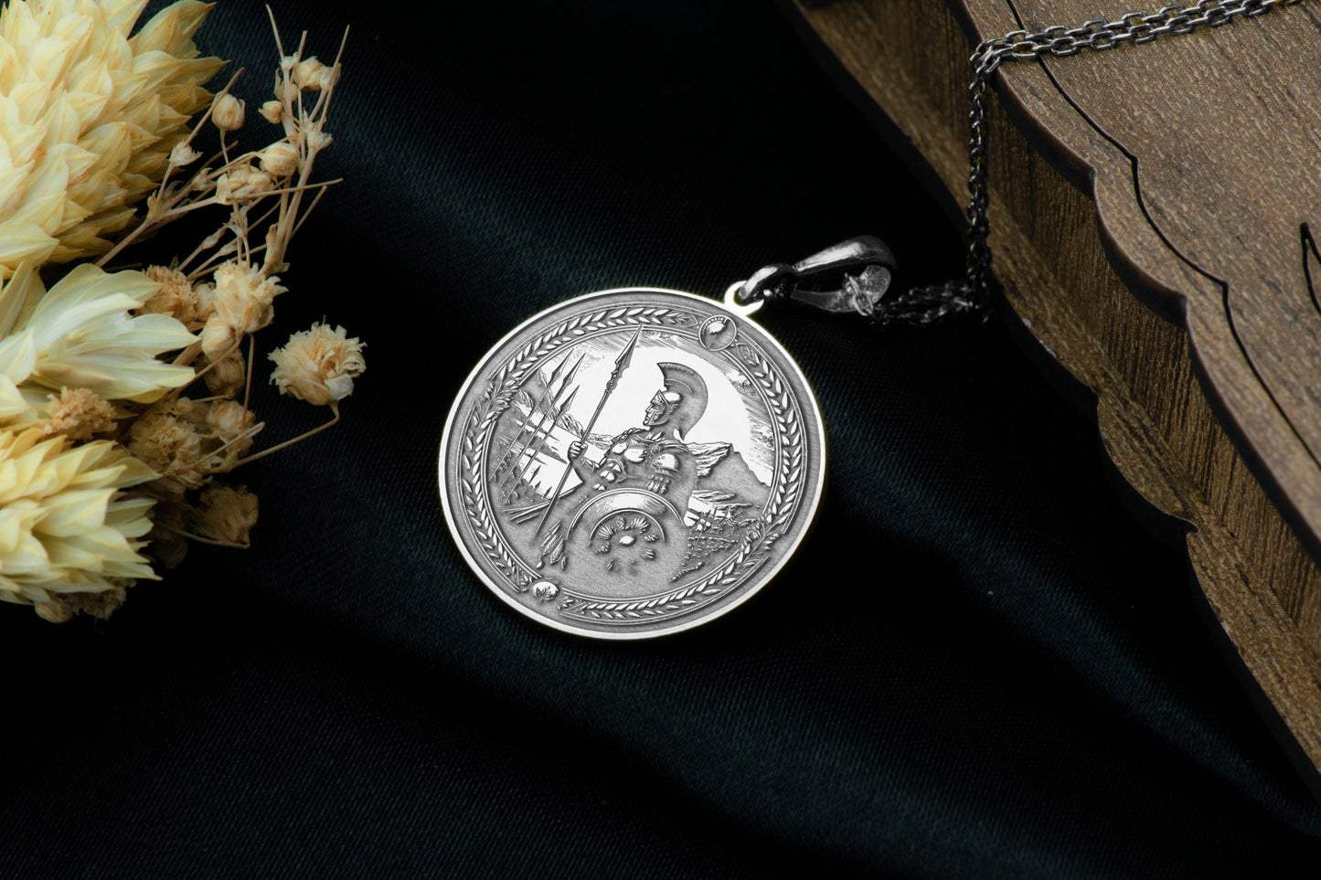 Ares Pendant: Greek God of War Necklace, Power & Passion Charm, Warrior Amulet, Battle Talisman