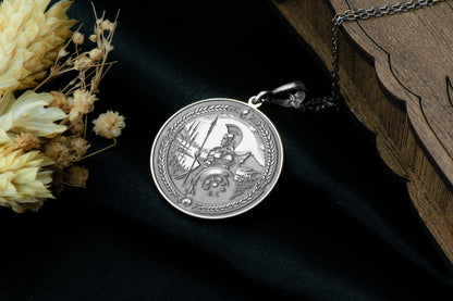 Ares Pendant: Greek God of War Necklace, Power & Passion Charm, Warrior Amulet, Battle Talisman