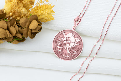 Artemis Pendant: Greek Goddess of Hunt Necklace, Lunar Amulet, Wild Feminine Charm