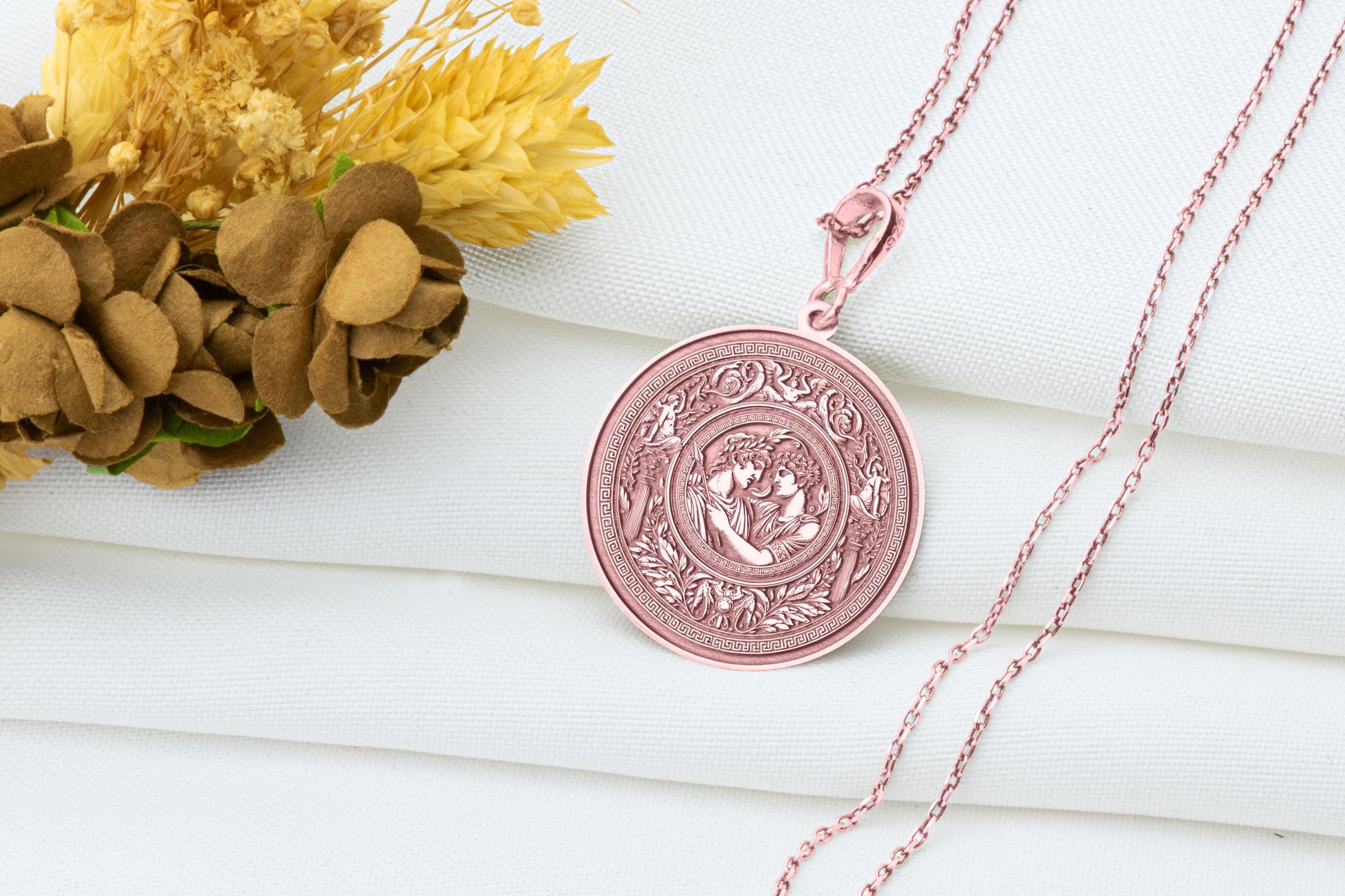 Alexander and Hephaestion Pendant Necklace: MLM Friendship Jewelry