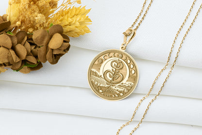 Caduceus Ouroboros Pendant: Alchemy Necklace, Healing Charm, Duality  Amulet