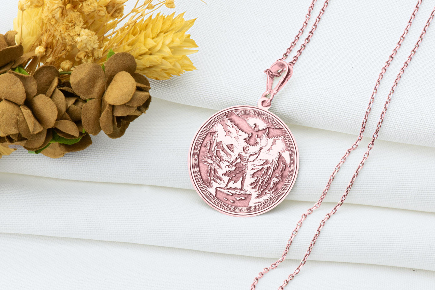 Prometheus Pendant: Greek Mythology Necklace