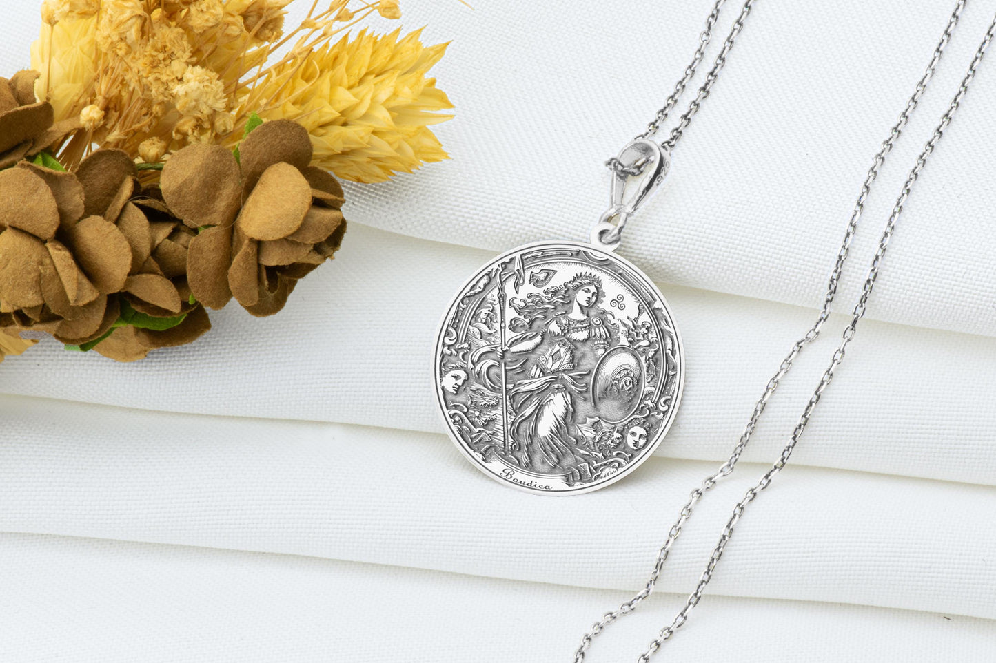 Boudica Pendant: Celtic Warrior Queen Necklace