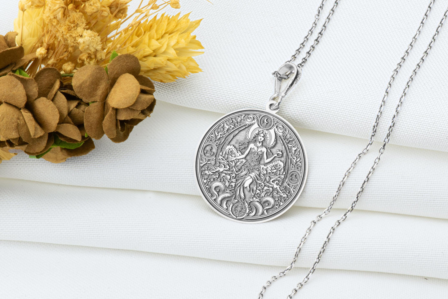 Lilith Pendant: Goddess Of Night Necklace, Feminine Power Charm