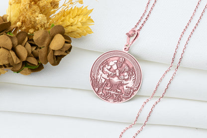 Hephaestus Pendant: Greek Blacksmith Necklace
