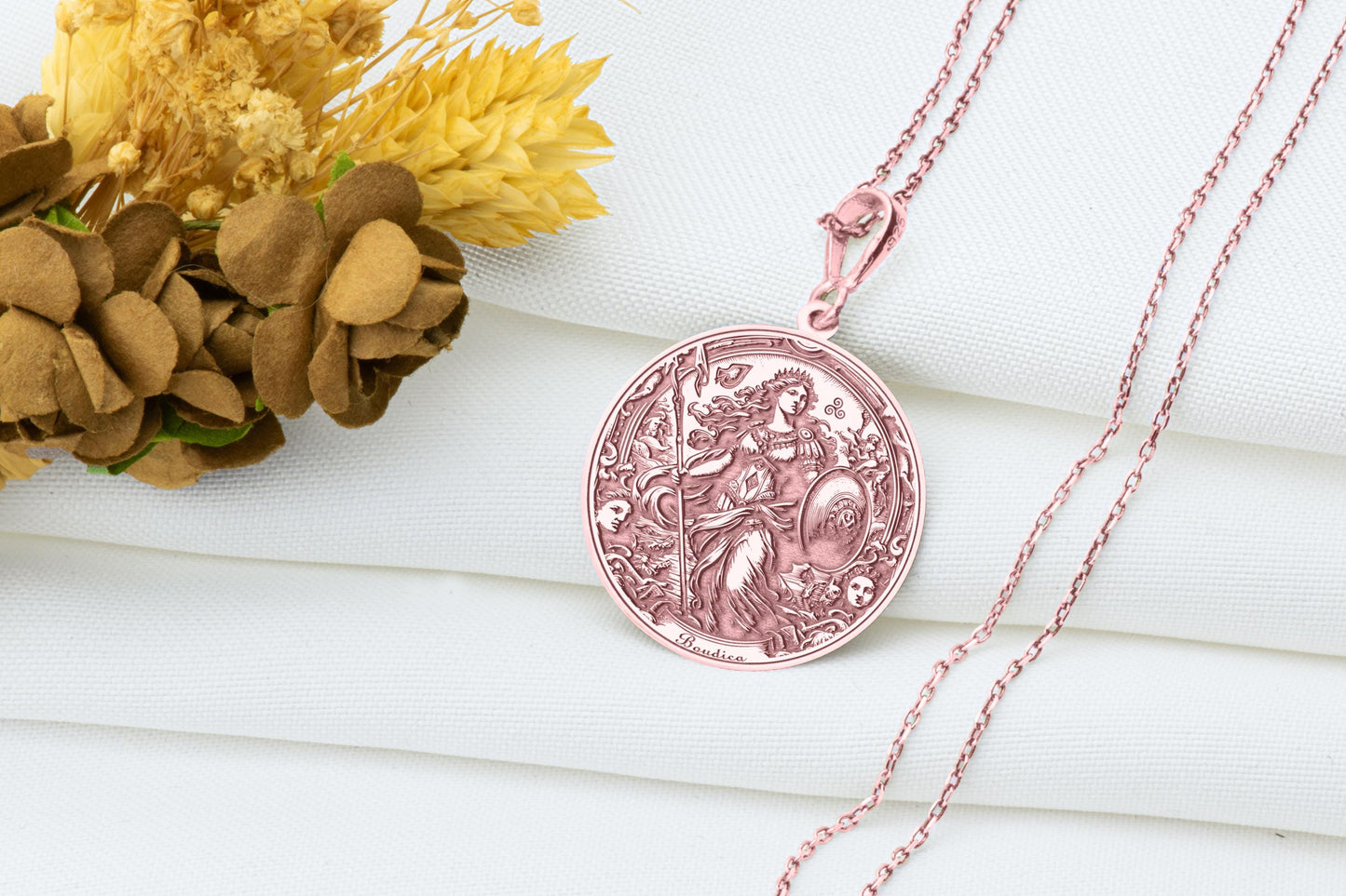 Boudica Pendant: Celtic Warrior Queen Necklace