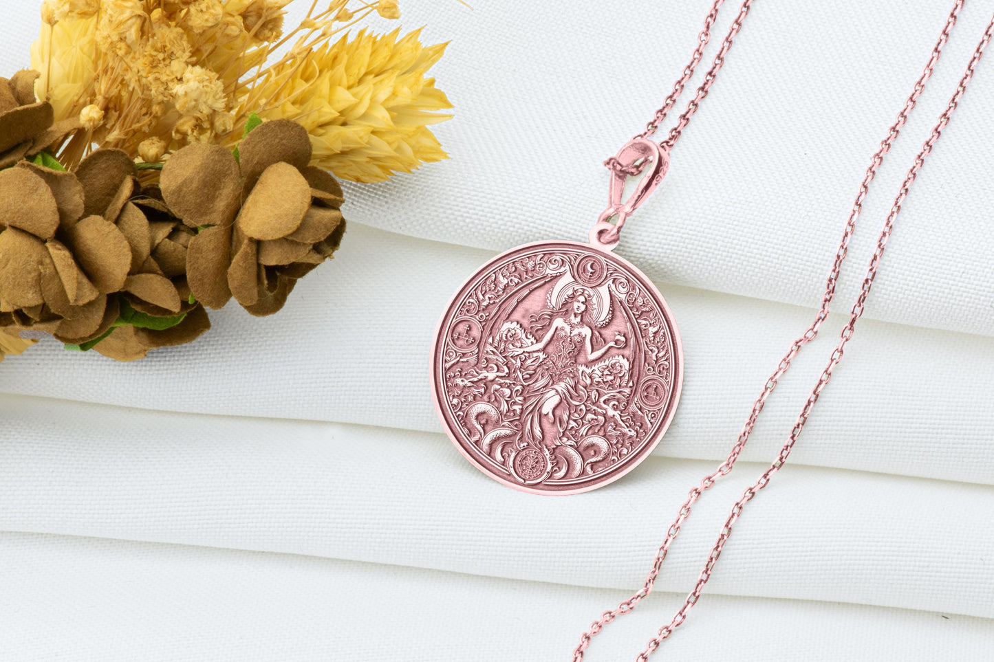 Lilith Pendant: Goddess Of Night Necklace, Feminine Power Charm