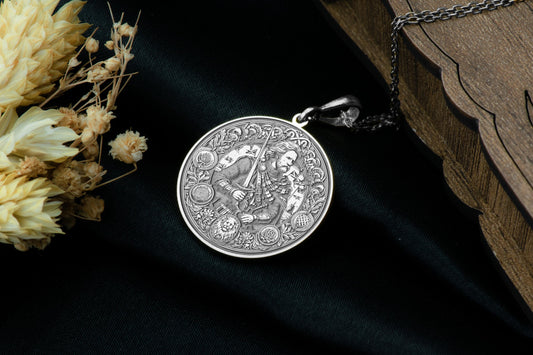 William Wallace Pendant: Braveheart Necklace, Rebel Amulet, Freedom Symbol
