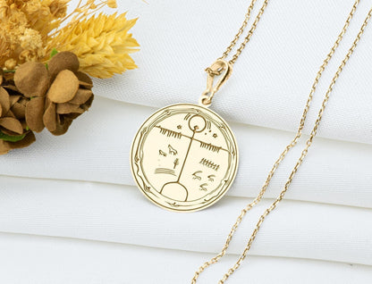 Tengri Necklace: Sky God Pendant