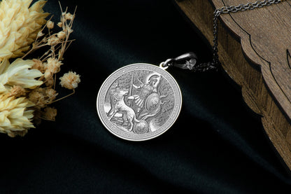 Mars God of War Pendant: Roman Warrior Necklace