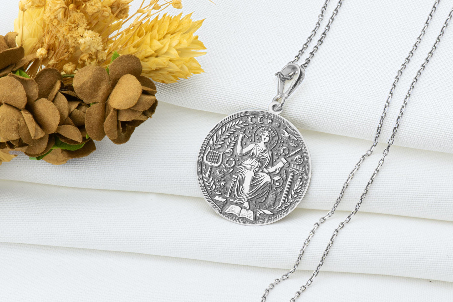 Goddess Minerva Pendant Necklace