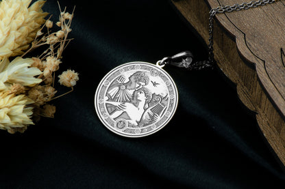 Apollo & Adonis Pendant: Queer Greek Myth Necklace