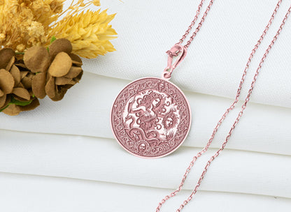 Medusa Coin Pendant: Gorgon, Perseus Head, Feminist Jewelry