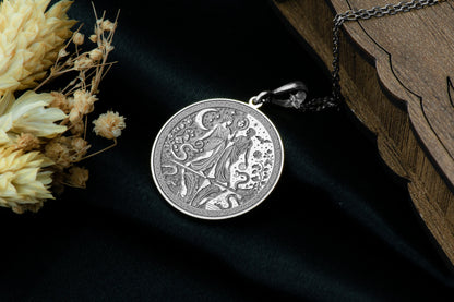 Hermaphroditus Pendant: Greek Mythology Necklace