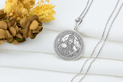 Vlad the Impaler Sterling Silver Pendant: Gothic Dracula Necklace