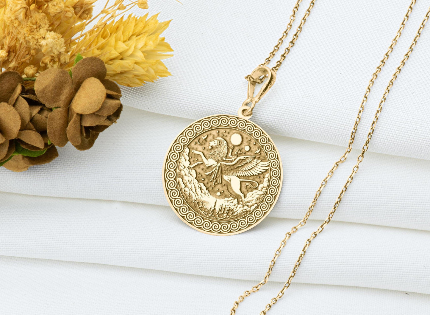 Ahura Mazda Pendant: Persian Zoroastrian Necklace, Protection Charm, Wisdom Amulet, Spiritual Talisman