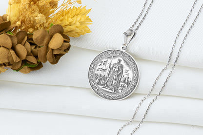 Richard Lionheart Pendant: Medieval Knight Necklace, Crusader Amulet, Royal Crest