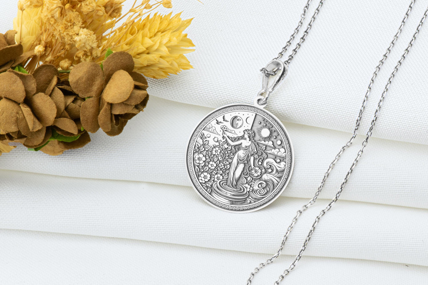 Hermaphroditus Pendant: Queer Myth Necklace