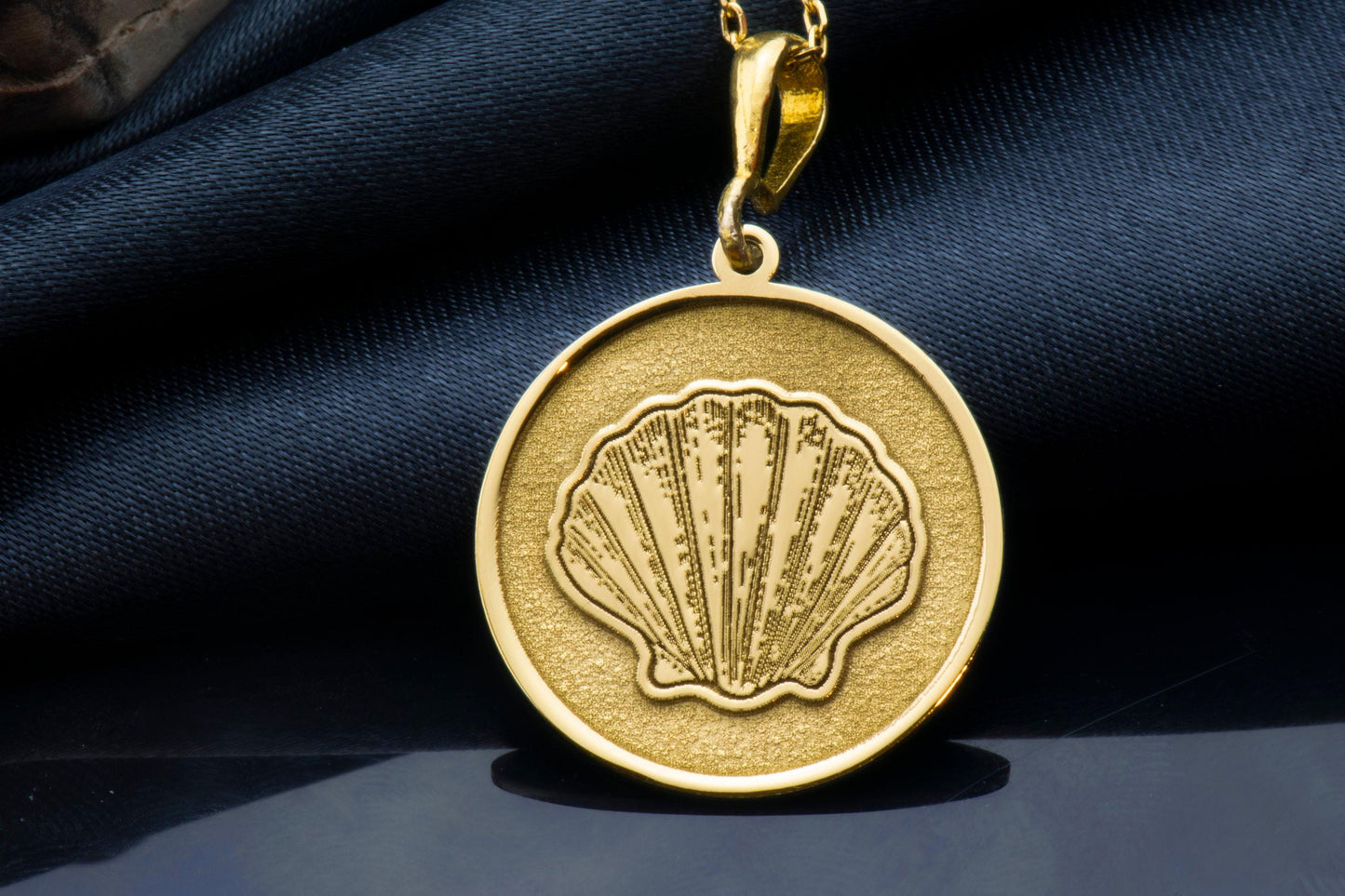 Shell Amulet Necklace: Sterling Silver Aphrodite Pendant, Ocean Jewelry
