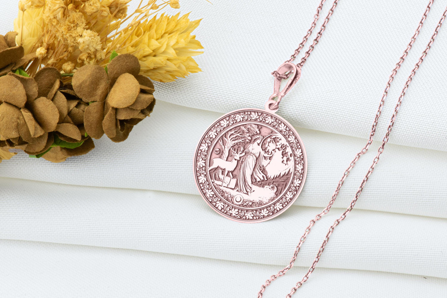 Artemis Pendant: Moon Goddess Necklace