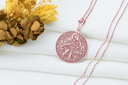 Sir Lancelot Pendant: Round Table Knight Necklace, Chivalry Amulet, Noble Charm