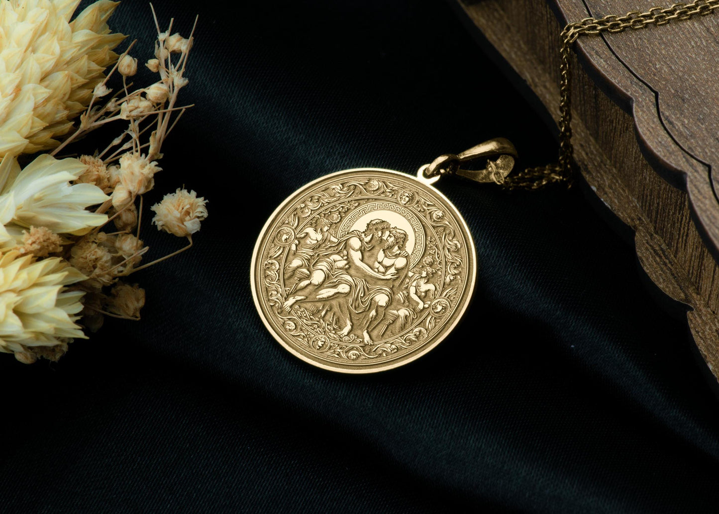 Socrates and Plato Pendant: Queer Philosophy Necklace, Greek Thinkers Charm