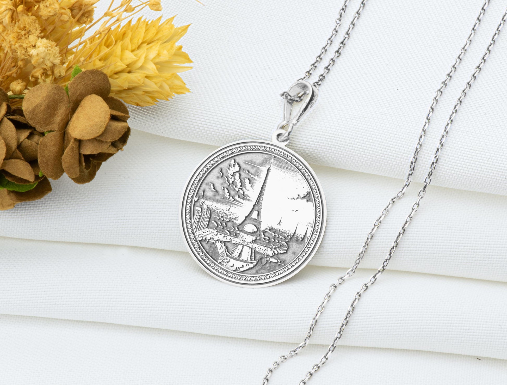 Eiffel Tower Necklace: Paris Pendant, French Jewelry