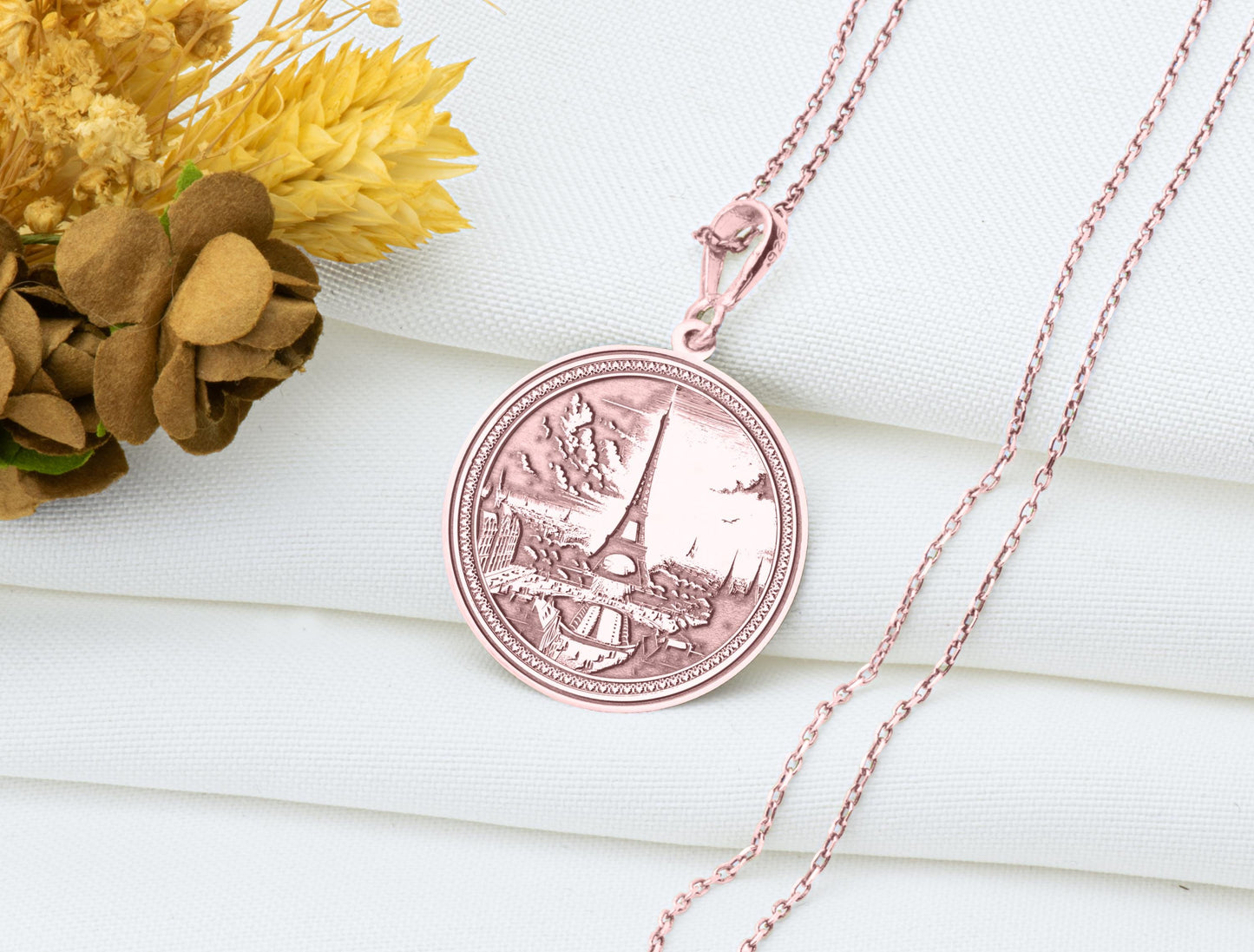 Eiffel Tower Necklace: Paris Pendant, French Jewelry