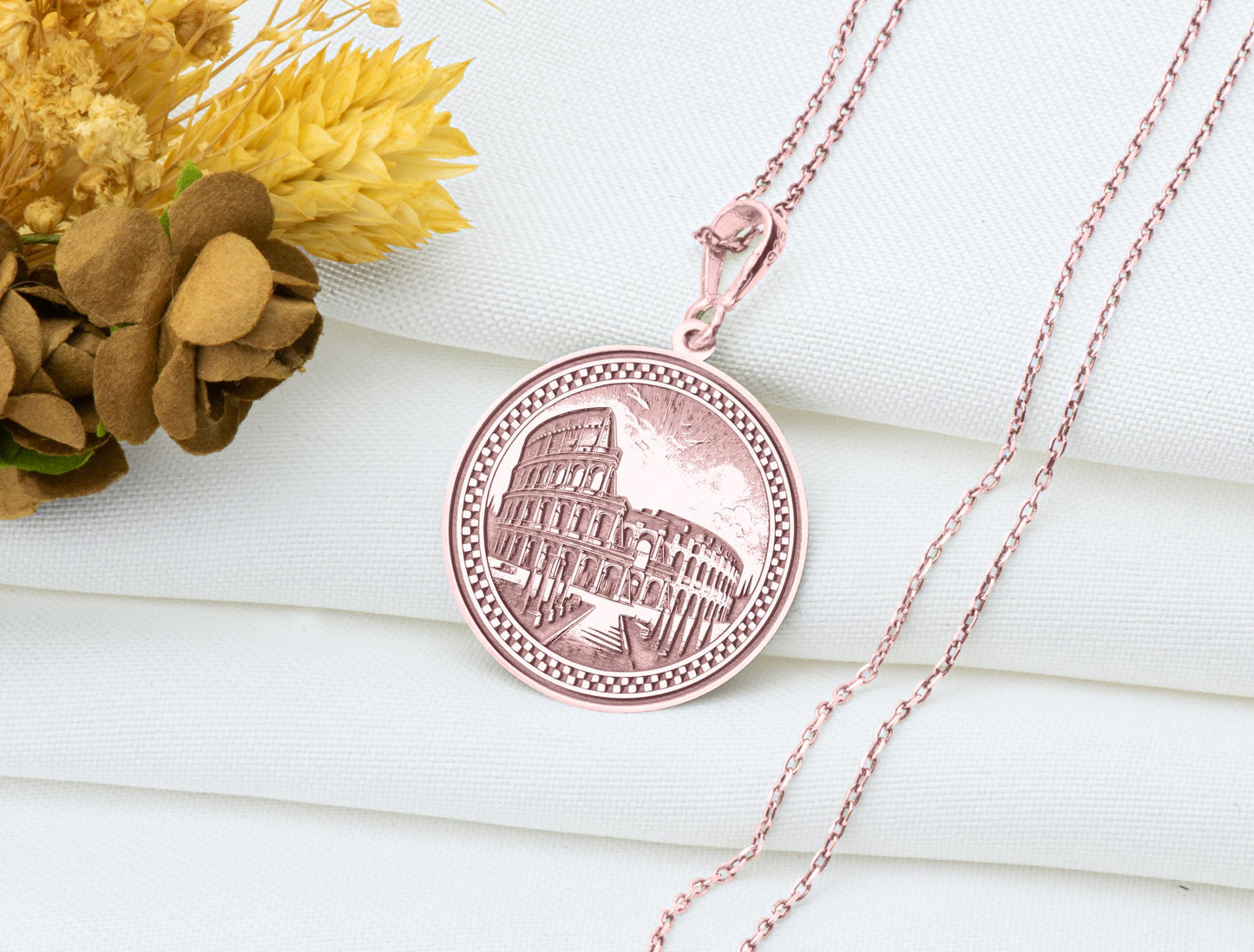 Colosseum Pendant: Roman Empire Necklace