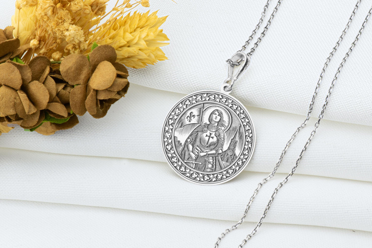 Joan of Arc Pendant: Saint Necklace
