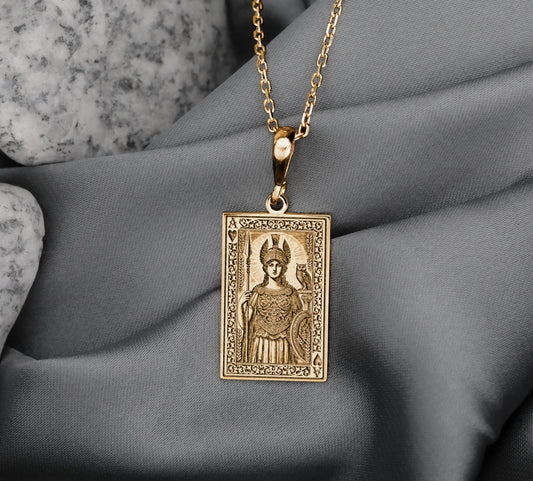 Athen Pendant: Ace of Hearts Necklace, Poker Card Amulet