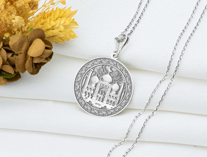 Samarkand Pendant: Silk Road Amulet, Celestial Jewelry
