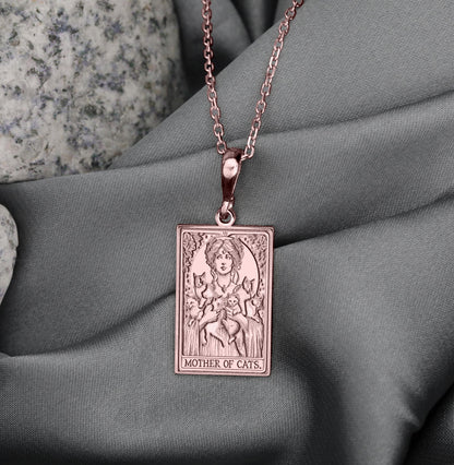 Mother of Cats Pendant Necklace