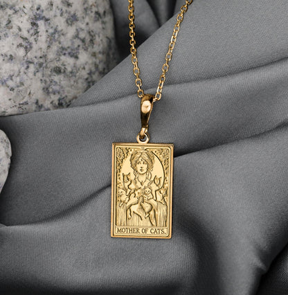 Mother of Cats Pendant Necklace