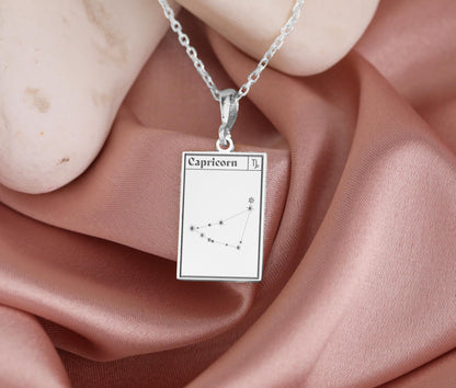 Capricorn Zodiac Necklace: Sea-Goat Symbol, Astrology Jewelry
