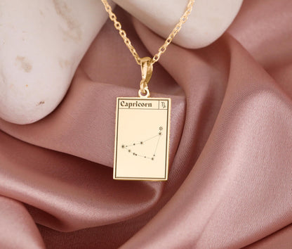 Capricorn Zodiac Necklace: Sea-Goat Symbol, Astrology Jewelry