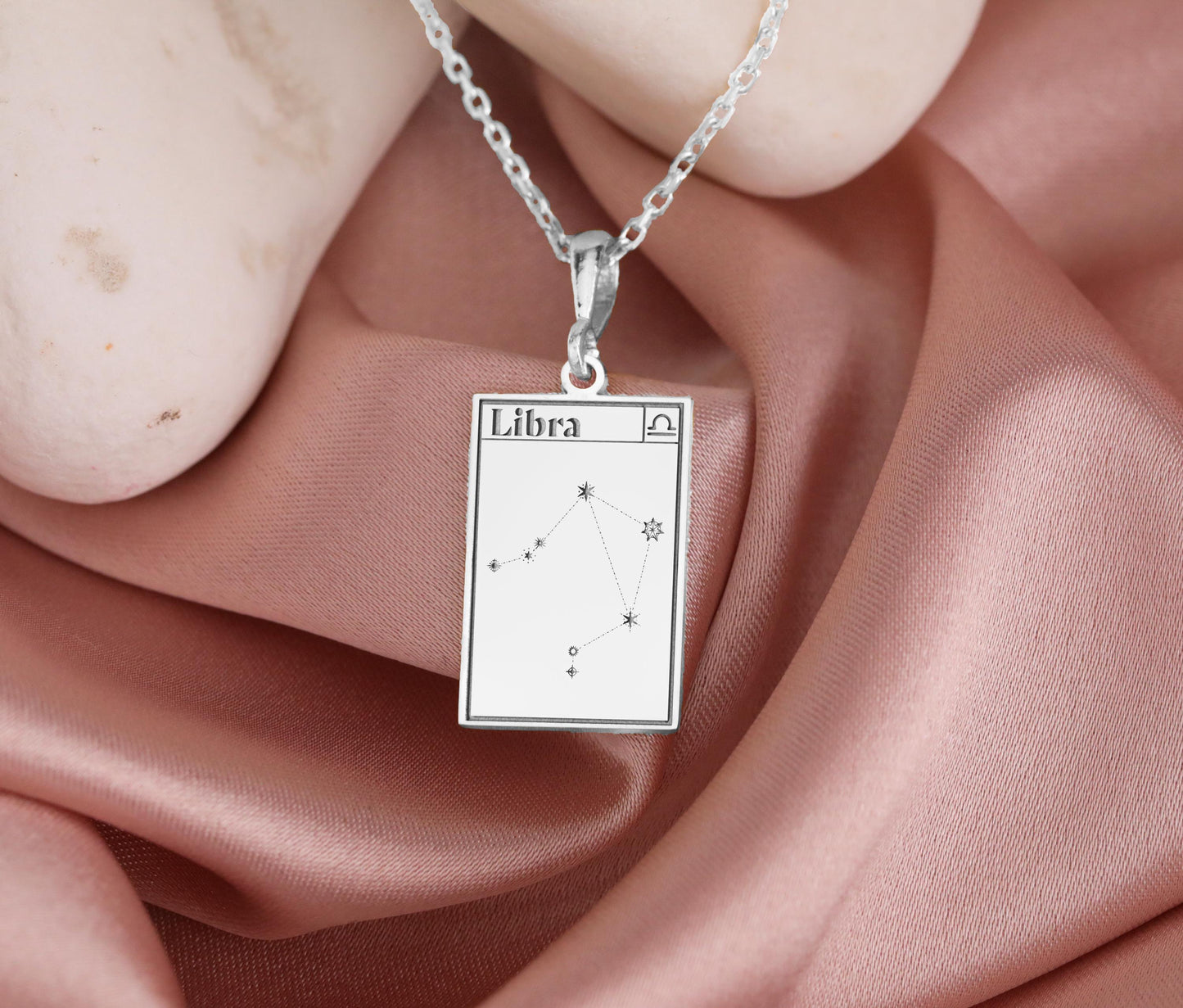 Libra Constellation Necklace: Zodiac Pendant