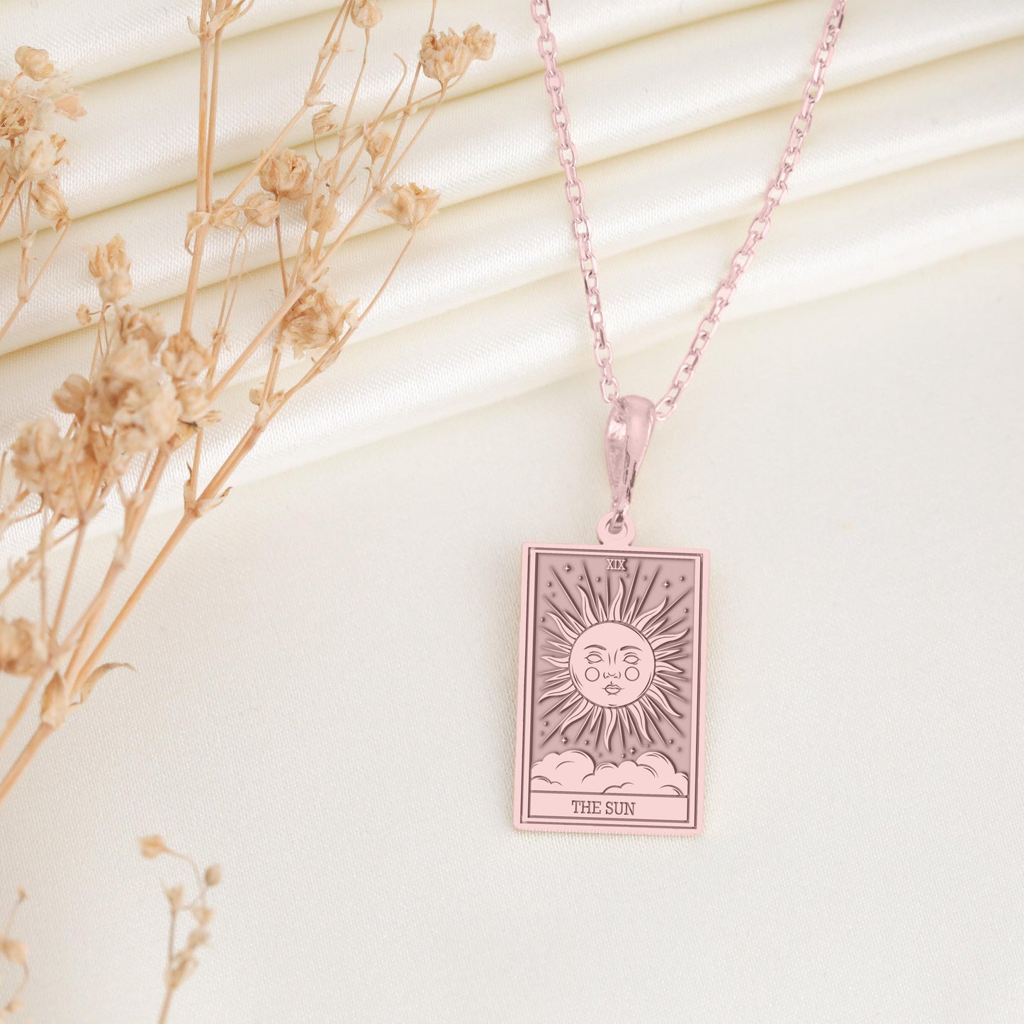 The Sun Tarot Card Pendant: Major Arcana Necklace, Inner Child Charm