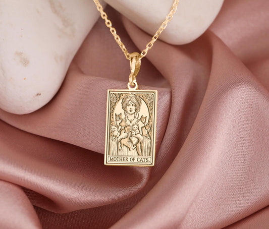Mother of Cats Pendant Necklace