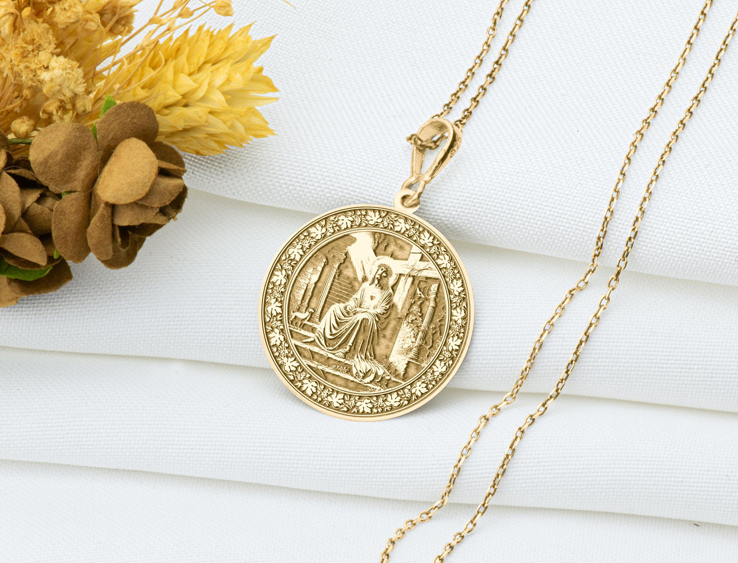 Gethsemane Garden Pendant: Christian Faith Necklace, Faith Charm