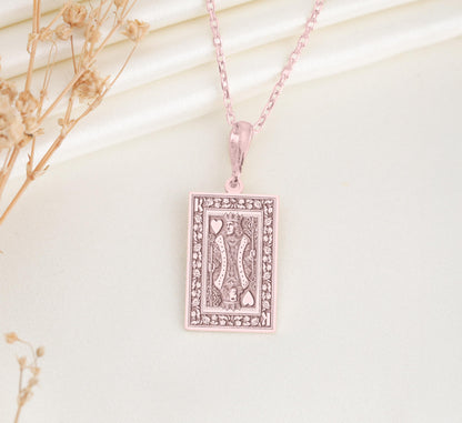 King of Hearts Necklace: Sterling Silver Love Amulet