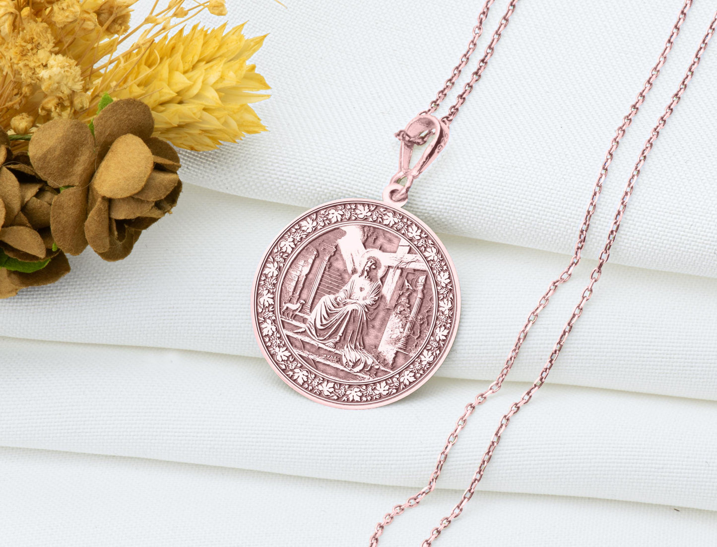 Gethsemane Garden Pendant: Christian Faith Necklace, Faith Charm