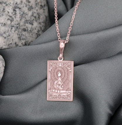 Memento Mori Skull Pendant – Gothic Sterling Silver Necklace