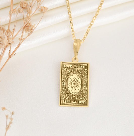 Life Path Pendant Necklace: Sterling Silver Divine Love Amulet