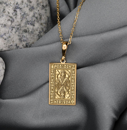 Jack of Spades Necklace: Sterling Silver Shadow Strategist Amulet