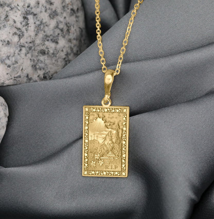 Alchemy R.I.P. Pendant: Sterling Silver Amulet of Transformation