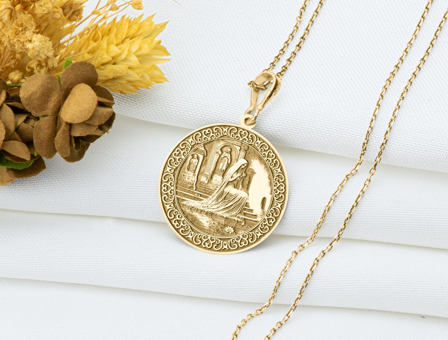 La Llorona Pendant: Weeping Woman Necklace, Folklore Spirit Charm, Spirit Amulet