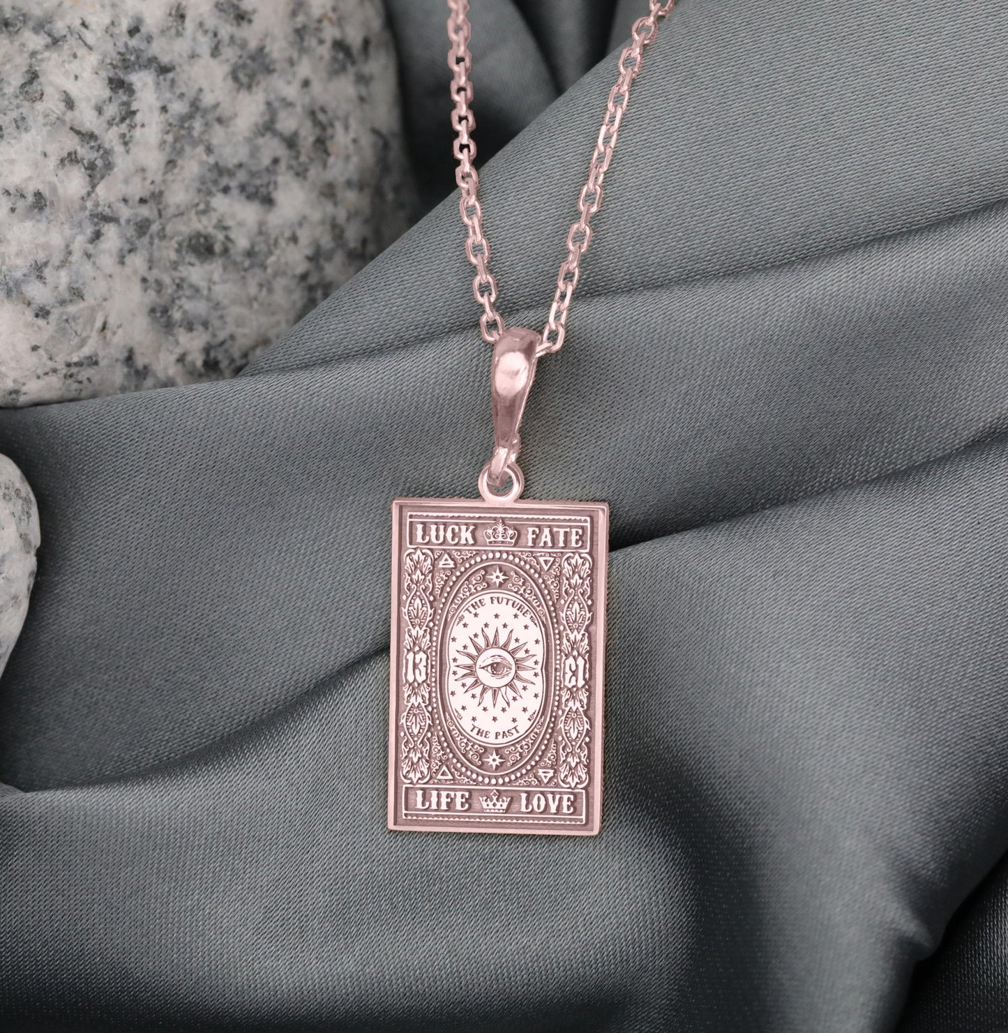 Life Path Pendant Necklace: Sterling Silver Divine Love Amulet
